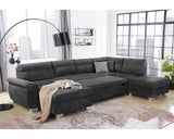 Wakefield sarokkanapé (sötétszürke)