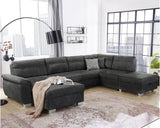 Wakefield sarokkanapé (sötétszürke)