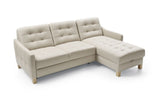 Skandináv minimalista kanapé, bézs színű.