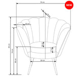 Amorino kagyló fotel - Marco Mobili Bútoráruház - Fotel
