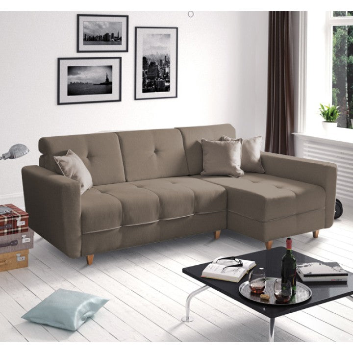 Hakan kanapé (barna/világosbarna) - Marco Mobili Bútoráruház - Sarokgarnitúra