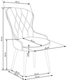 Alcott szék (sötétzöld)