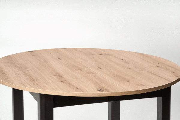 Ann asztal (kézműves tölgy), 102-142 x 102 cm - Marco Mobili Bútoráruház - Étkezőasztal