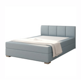 Menta színű boxspring ágy beépített matraccal