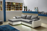 Fredericton kanapé (szürke-fehér) - Marco Mobili Bútoráruház - Sarokgarnitúra