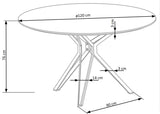 Damon asztal, 120 × 120 cm - Marco Mobili Bútoráruház - Étkezőasztal