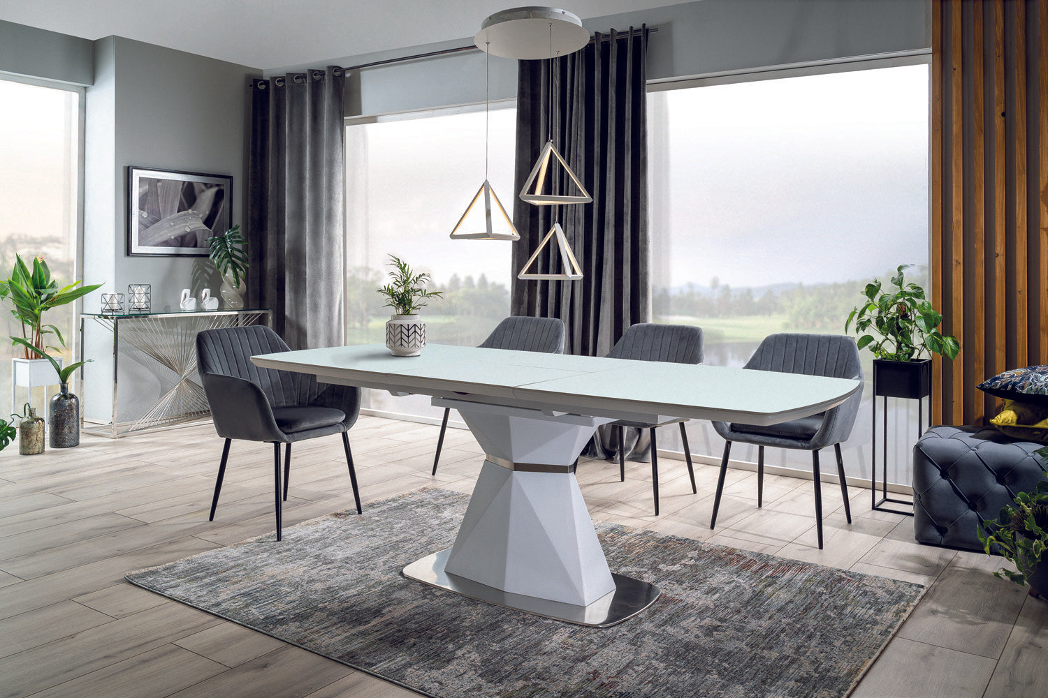 Emmett III asztal, 160-210 x 90 cm - Marco Mobili Bútoráruház - Étkezőasztal