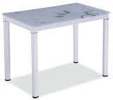 Faye asztal (fehér), 100 x 60 cm - Marco Mobili Bútoráruház - Étkezőasztal