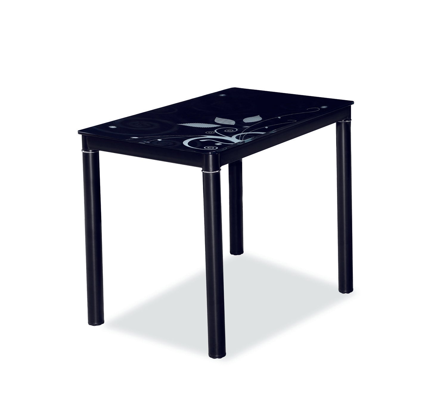 Faye asztal (fekete), 100 x 60 cm - Marco Mobili Bútoráruház - Étkezőasztal
