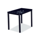 Faye asztal (fekete), 80 x 60 cm - Marco Mobili Bútoráruház - Étkezőasztal