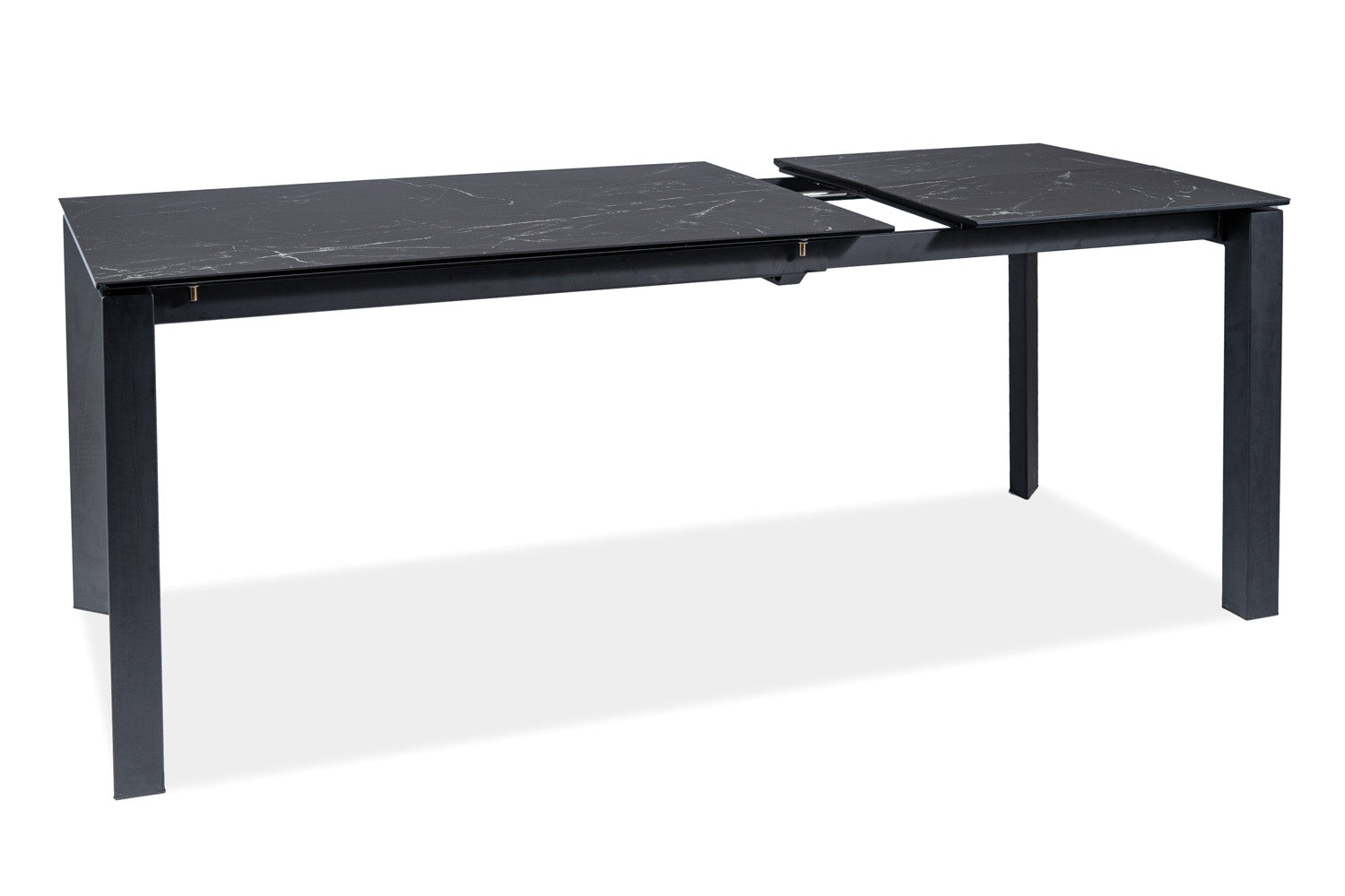 Foster asztal (fekete), 120-180 x 80 cm - Marco Mobili Bútoráruház - Étkezőasztal