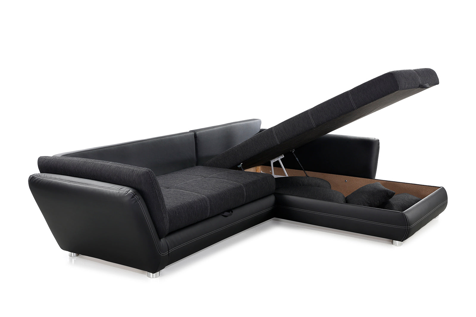 Koa kanapé (fekete) - Marco Mobili Bútoráruház - Sarokgarnitúra