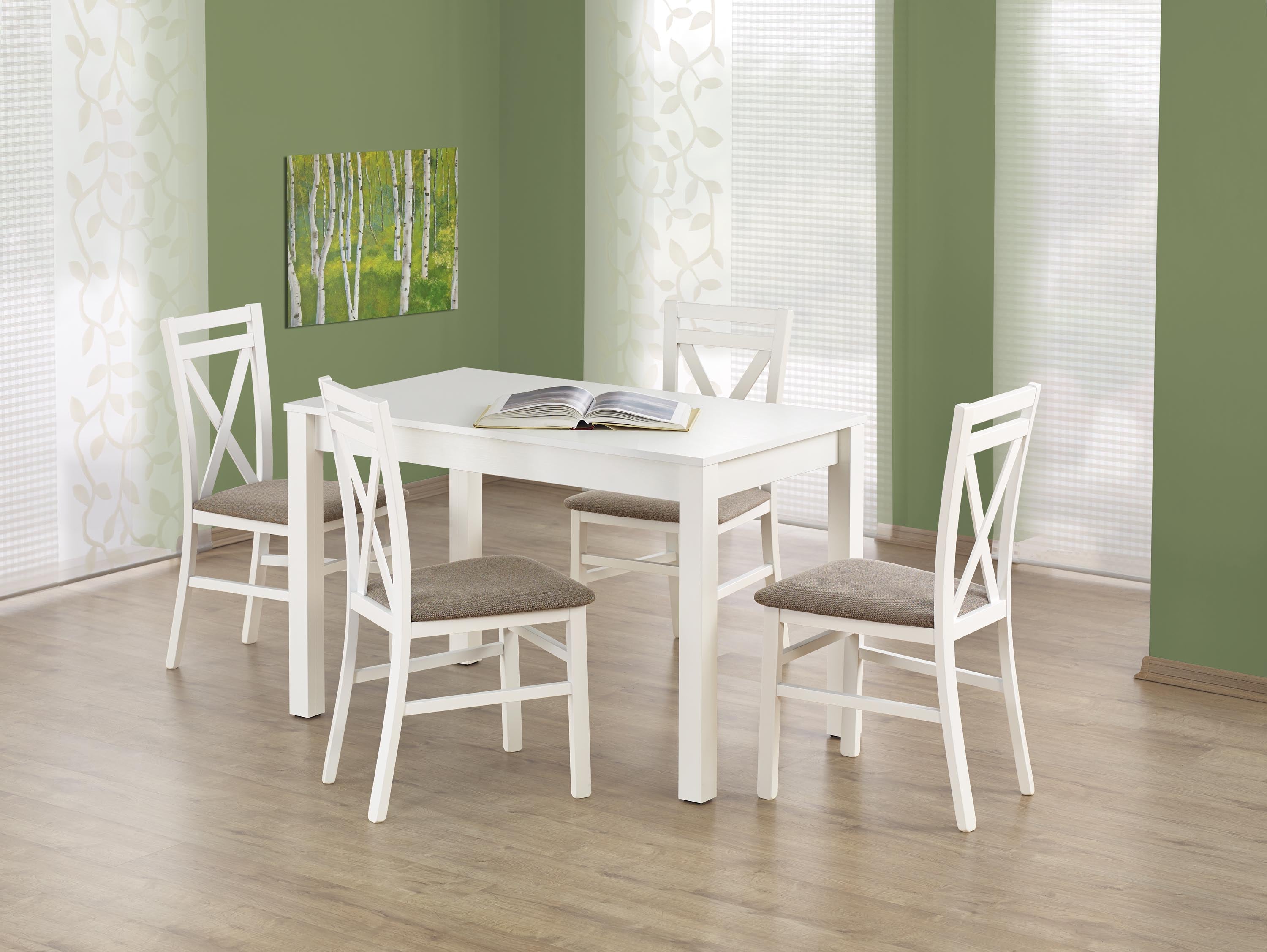 Kendall asztal (fehér), 120 x 68 cm - Marco Mobili Bútoráruház - Étkezőasztal