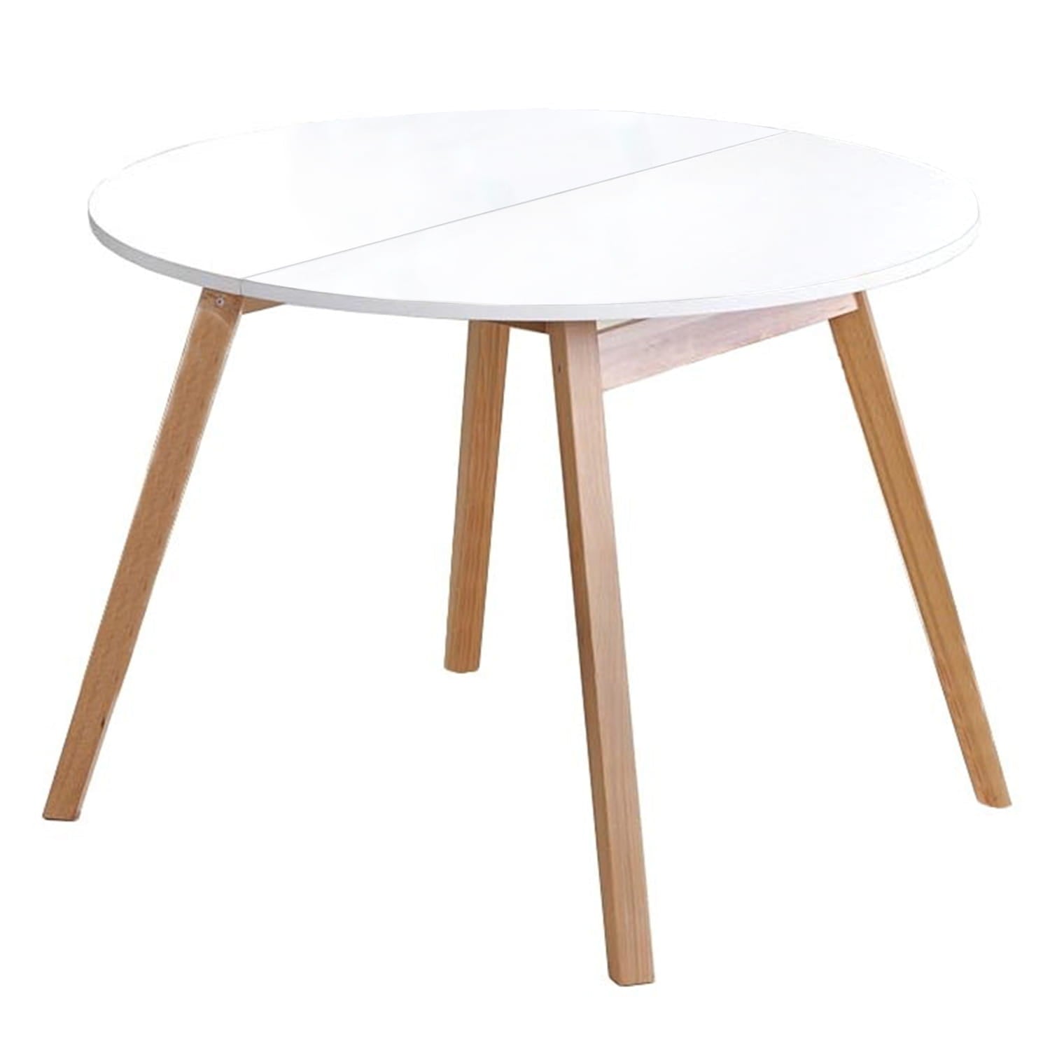Libby asztal (fehér), 102-142 x 102 cm - Marco Mobili Bútoráruház - Étkezőasztal