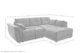 Middlesbrough kanapé (szürke) - Marco Mobili Bútoráruház - L alakú ülőgarnitúra