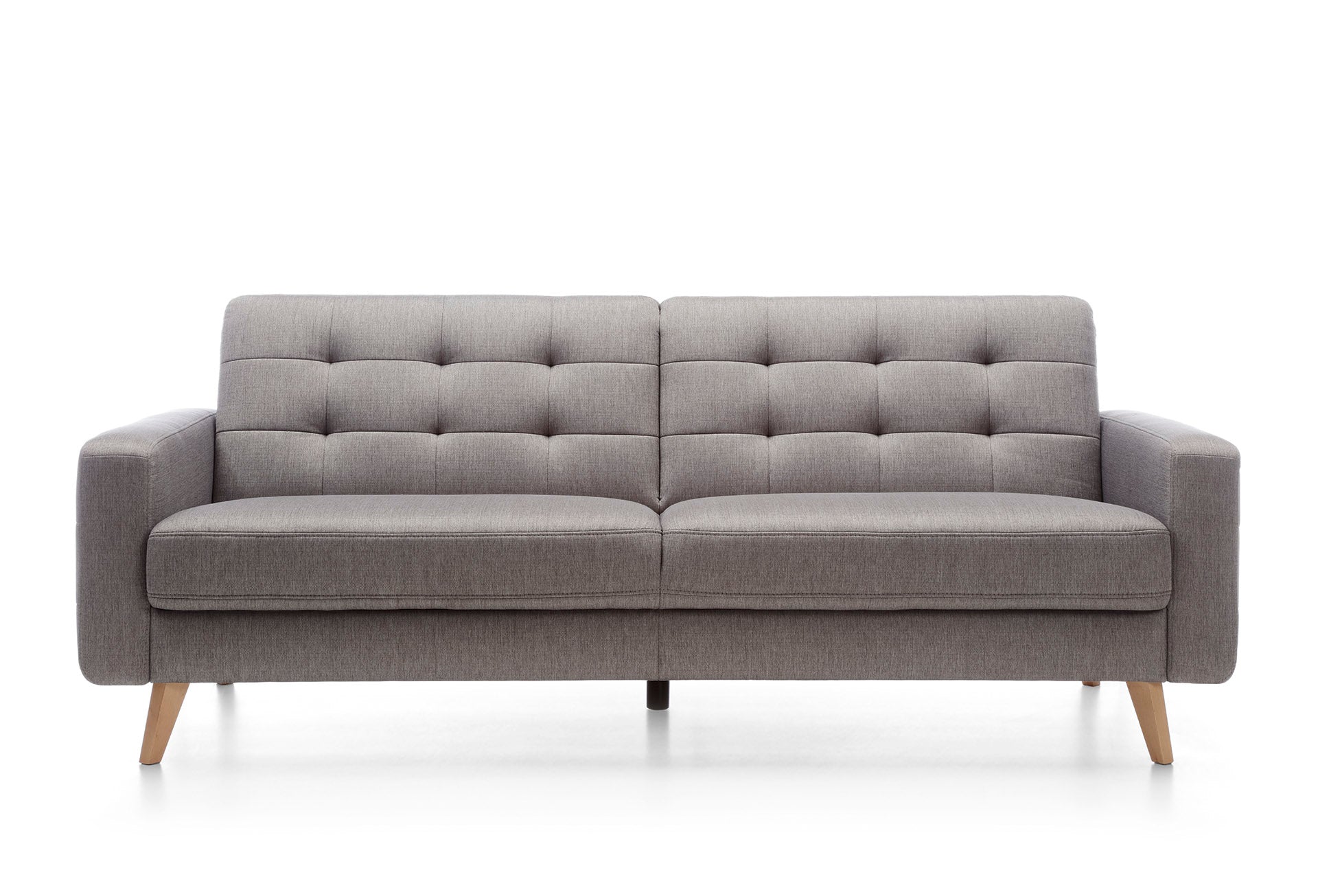 Szürke szövet skandináv stílusú ágyazható kanapé