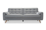 Kék szövet skandináv stílusú tűzött kanapé