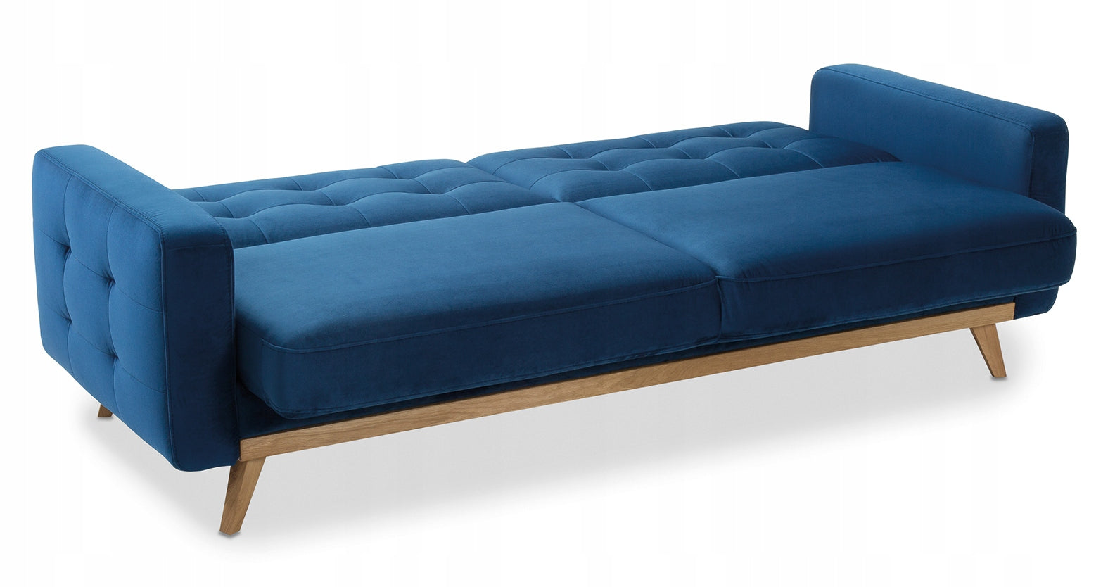 Sötétkék skandináv stílusú ágyazható kanapé