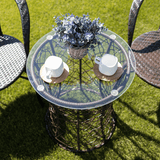 Oakes kerti asztal (barna) - Marco Mobili Bútoráruház - kertibútor