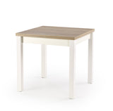 Peaches asztal (sonoma tölgy-fehér), 80-160 x 80 cm - Marco Mobili Bútoráruház - Étkezőasztal