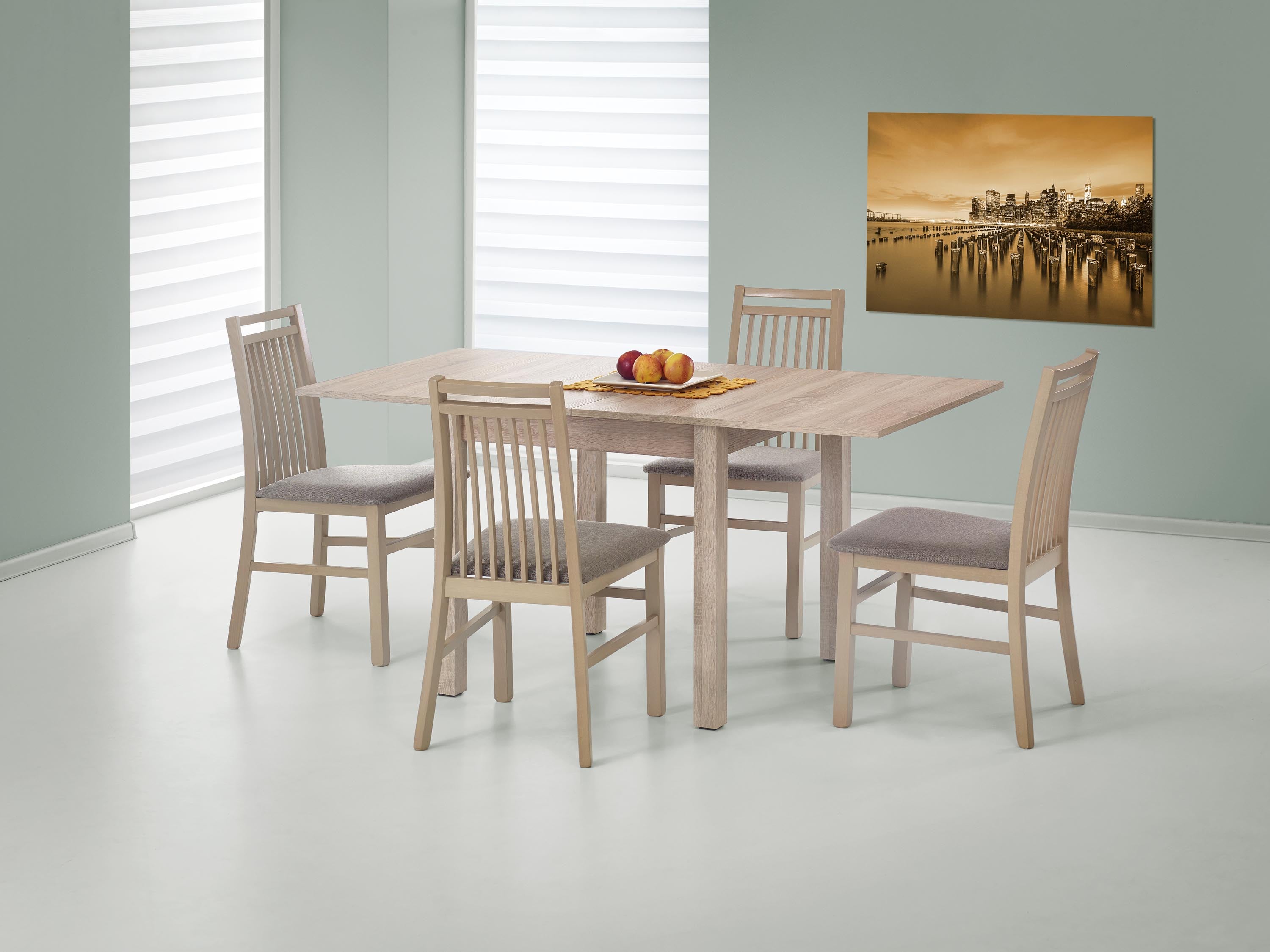 Peaches asztal (sonoma tölgy), 80-160 x 80 cm - Marco Mobili Bútoráruház - Étkezőasztal