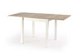 Peaches asztal (sonoma tölgy-fehér), 80-160 x 80 cm - Marco Mobili Bútoráruház - Étkezőasztal