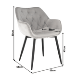 Quixley szék (világosszürke) - Marco Mobili Bútoráruház - Szék