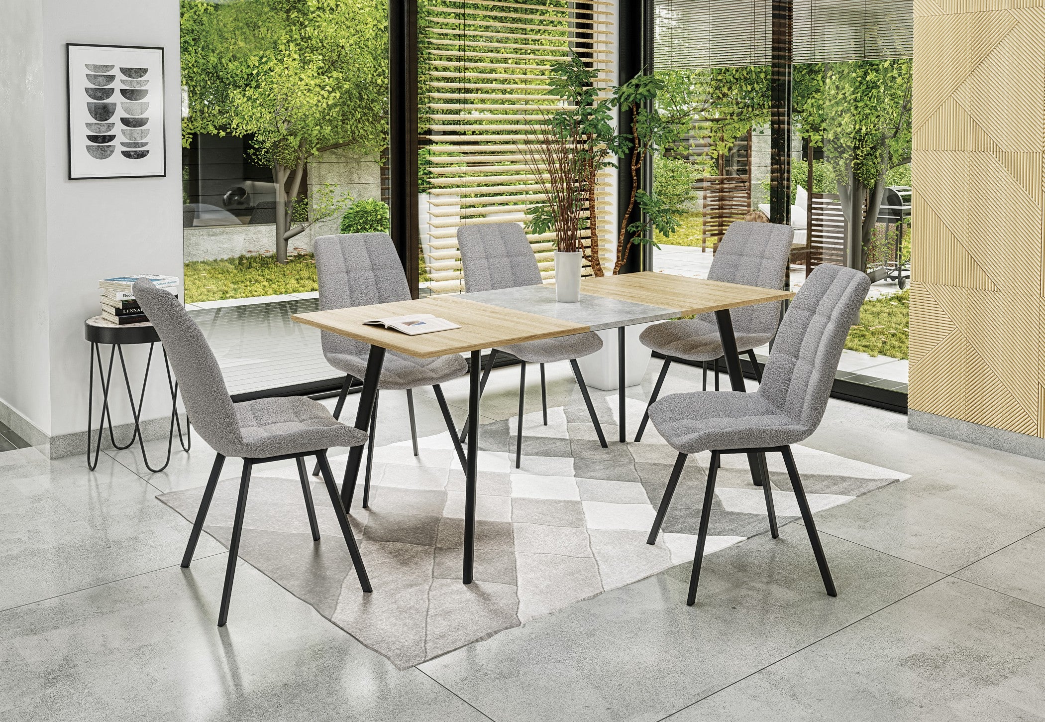 Sunny asztal, 120-160 x 80 cm - Marco Mobili Bútoráruház - Étkezőasztal