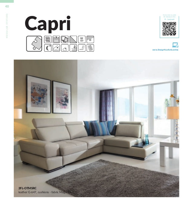 Capri elemes kanapé (Gala Collezione) - Marco Mobili Bútoráruház - Sarokgarnitúra
