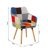 Landor fotel (színes patchwork) - Marco Mobili Bútoráruház - Fotel