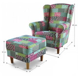 Astrid fotel (patchwork) - Marco Mobili Bútoráruház - Fotel