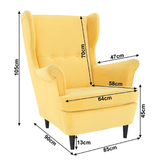 Rufino fotel (sárga) - Marco Mobili Bútoráruház - Fotel
