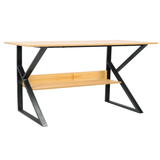 Tarcal íróasztal (140 cm, bükk/fekete) - Marco Mobili Bútoráruház - íróasztal
