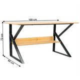 Tarcal íróasztal (100 cm, bükk/fekete) - Marco Mobili Bútoráruház - íróasztal