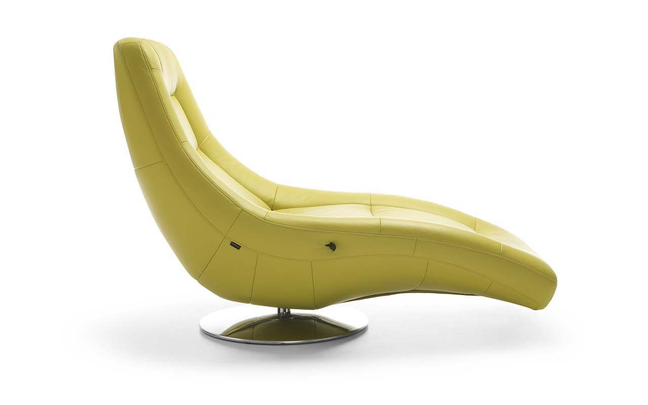 Sárga bőr elektromos relax fotel