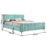 Kaisa ágy (neo menta, 160*200 cm) - Marco Mobili Bútoráruház - ágy