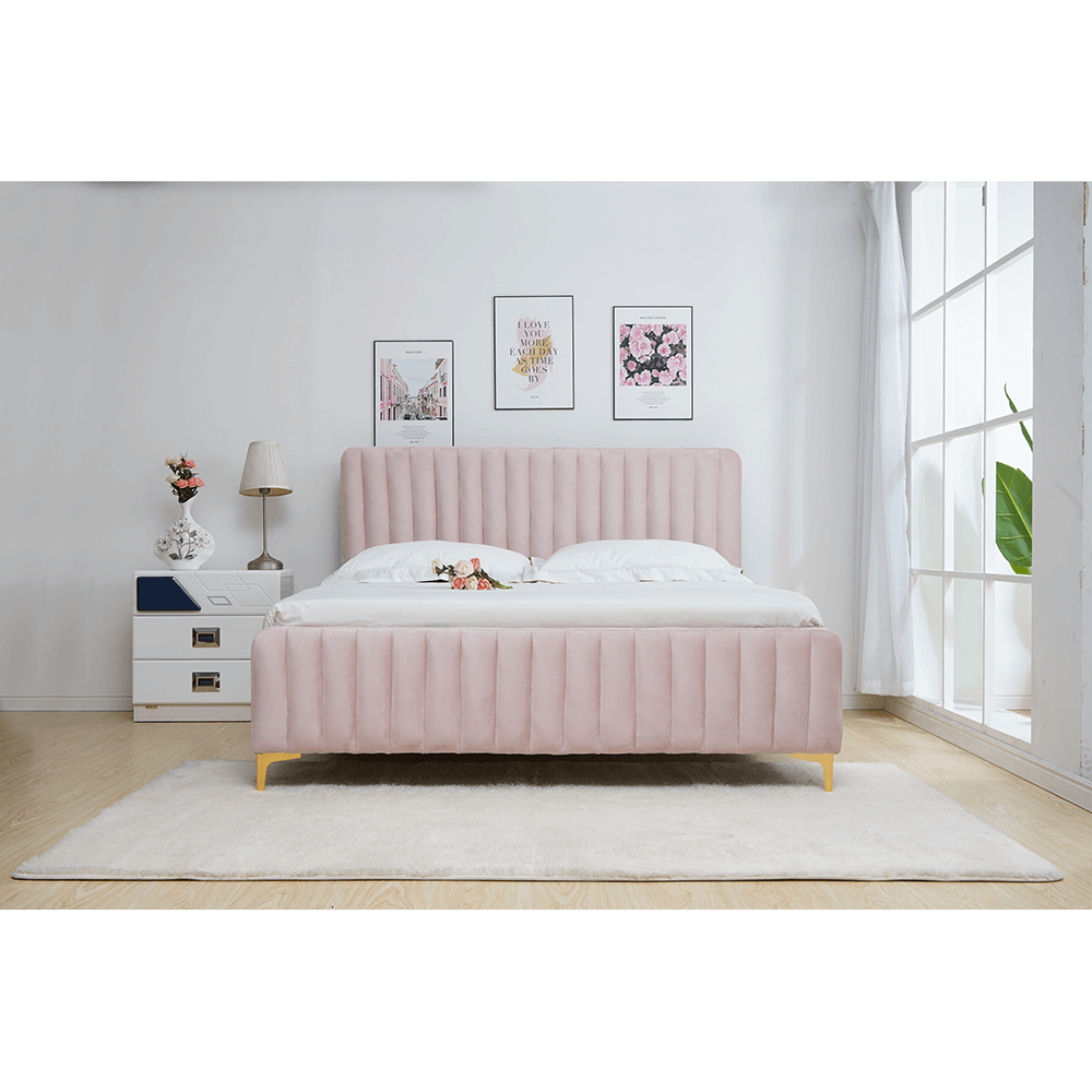 Kaisa ágy (rózsaszín, 180*200 cm) - Marco Mobili Bútoráruház - ágy