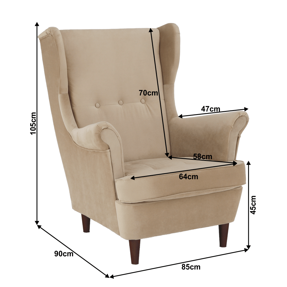 Rufino fotel (bézs) - Marco Mobili Bútoráruház - Fotel