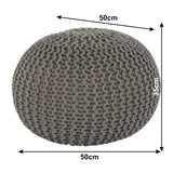 Gobi Typ 2 kötött puff (szürkésbarna) - Marco Mobili Bútoráruház - puff