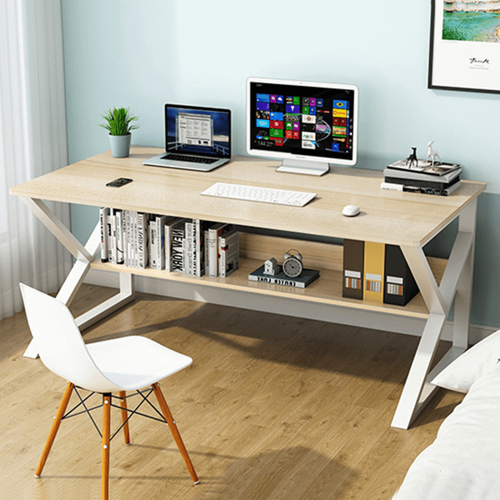 Tarcal íróasztal (100 cm, természetes tölgy/fehér) - Marco Mobili Bútoráruház - íróasztal