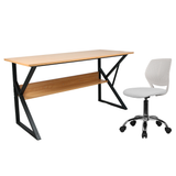 Tarcal íróasztal (100 cm, bükk/fekete) - Marco Mobili Bútoráruház - íróasztal
